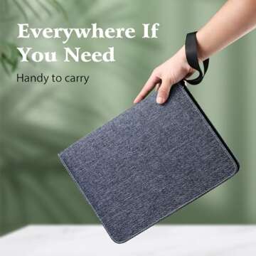 WOT I Trading Card Binder, 900 Pockets Collection Card Binder Sleeves with Polyester Fabric Cover&Zipper - Dark Blue