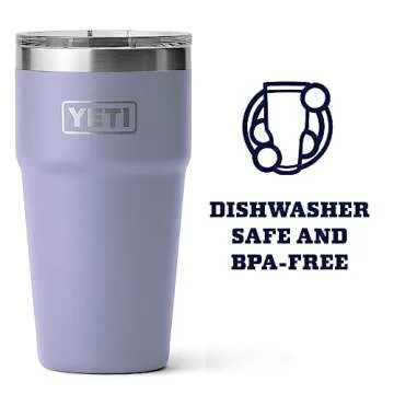 YETI Rambler Stackable Pint with MagSlider Lid, Cosmic Lilac