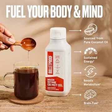Bulletproof Brain Octane C8 MCT Oil - Premium Energy Boost