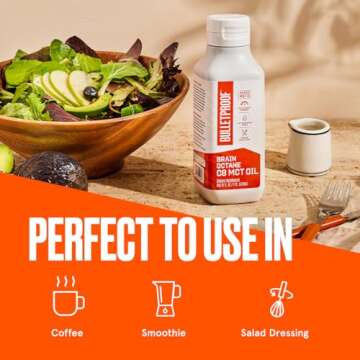 Bulletproof Brain Octane C8 MCT Oil - Premium Energy Boost
