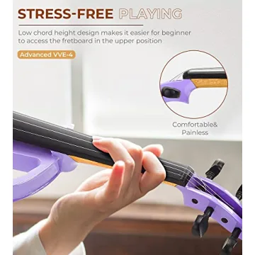 Vangoa Electric Violin Set for Beginners - Quiet & Stylish