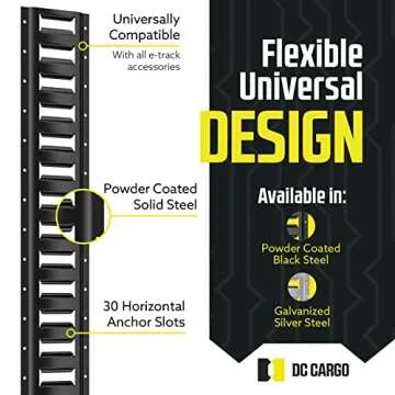 DC Cargo Mall E Track Tie Down Rail Kit for Heavy Loads
