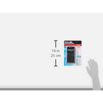 Texas Instruments BA II Plus Professional Financial Calculator Silver 9.8 Inch