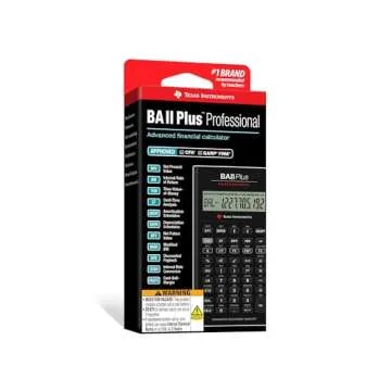 Texas Instruments BA II Plus Professional Financial Calculator Silver 9.8 Inch