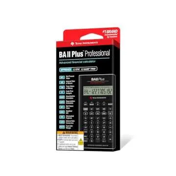 Texas Instruments BA II Plus Professional Financial Calculator Silver 9.8 Inch
