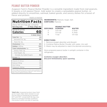 Nutritious Augason Farms Peanut Butter Powder - 65 Servings