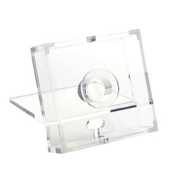 RUSSELL+HAZEL Acrylic Phone Bloc Holder, Desktop Organization and Office Supplies, 4” W x 4” L x 5.5” H, 1-Count, Clear (62857)