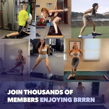 Brrrn Slide Board for Engaging Low-Impact Fitness Workouts
