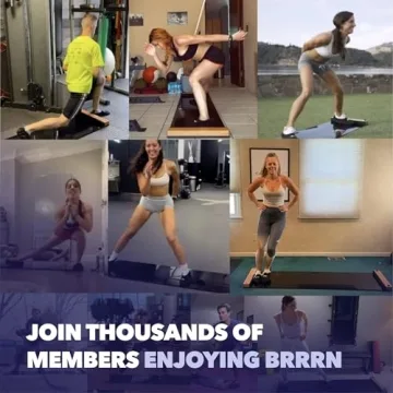 Brrrn Slide Board for Engaging Low-Impact Fitness Workouts