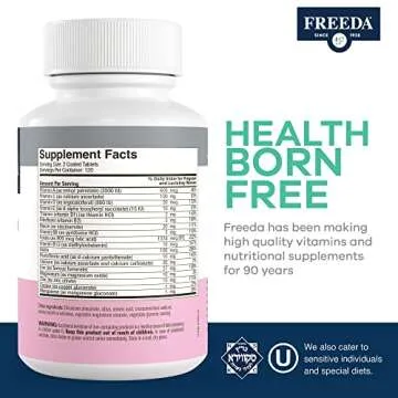 FREEDA Mini Prenatal Vitamins - Easy to Swallow Tablets