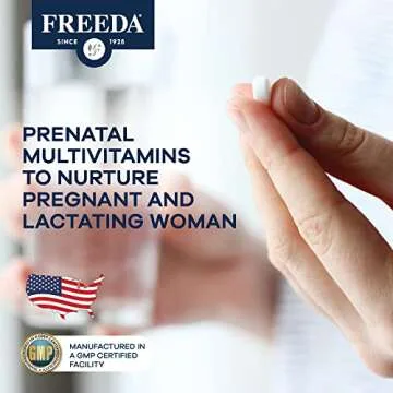 FREEDA Mini Prenatal Vitamins - Easy to Swallow Tablets