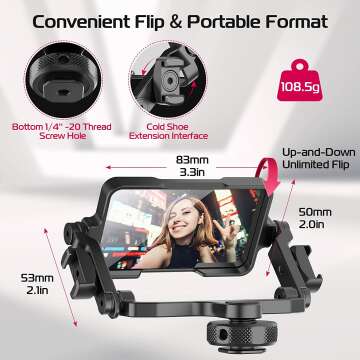 ULANZI Selfie Mirror Kit for Streamers and Vloggers