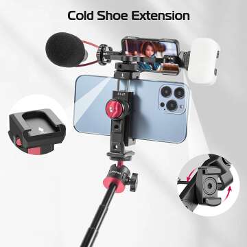 ULANZI Selfie Mirror Kit for Streamers and Vloggers