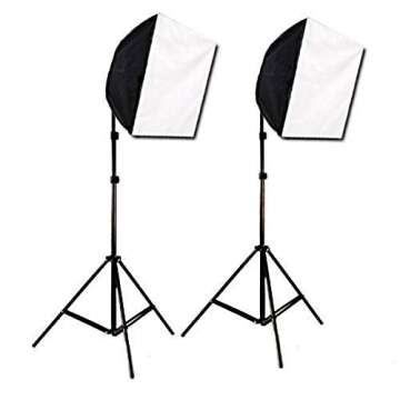 CowboyStudio Photography Lighting Kit: Adjustable Softbox Setup