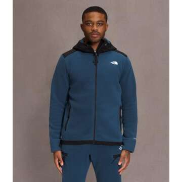 North Face Alpine Polartec 200 Full Zip Hooded Jacket
