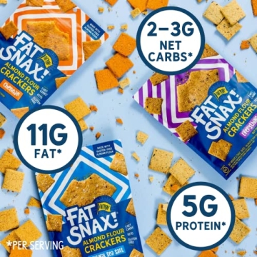 Fat Snax Keto Crackers – Gluten-Free & Low-Carb Snacks