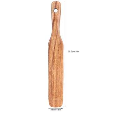 Wood Spurtles Kitchen Tool - Non-Stick Teak Spatula for Culinary Excellence