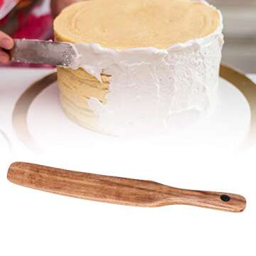 Wood Spurtles Kitchen Tool, Non-Stick Teak Spatula