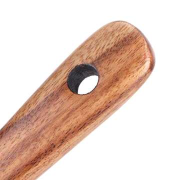 Wood Spurtles Kitchen Tool, Non-Stick Teak Spatula