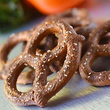 Unique Pretzels - Sprouted Splits Pretzels, Homestyle Baked, Certified OU Kosher and non-GMO, 8 Ounc...
