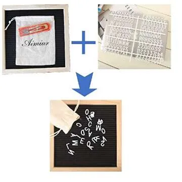 10x10 Changeable Letter Board with 580 Letters & Symbols