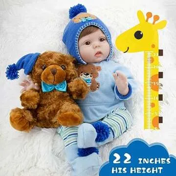 Milidool 22-Inch Realistic Reborn Baby Doll Gift