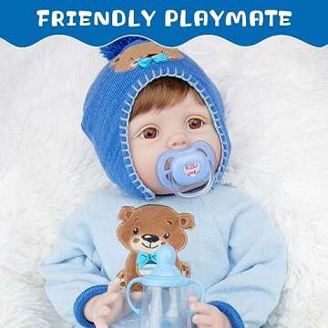 Milidool 22-Inch Realistic Reborn Baby Doll Gift