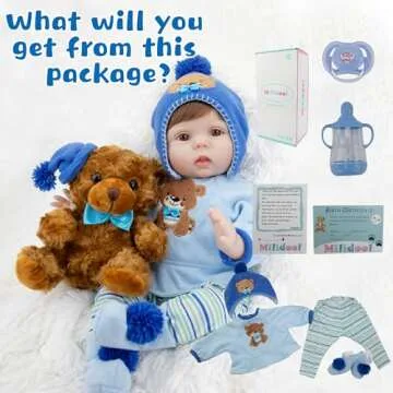 Milidool 22-Inch Realistic Reborn Baby Doll Gift