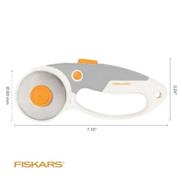 Fiskars 60mm Rotary Cutter - Ergonomic & Versatile Cutting Tool