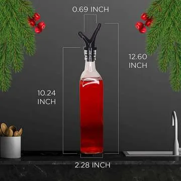 Olive Oil Dispenser Set - 2 Pack with Rack