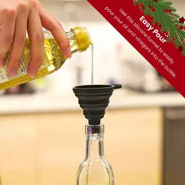 Olive Oil Dispenser Set - 2 Pack with Rack