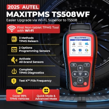 Autel TS508WF TPMS Tool: Diagnose & Program Sensors Easily