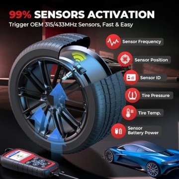 Autel TS508WF TPMS Tool: Diagnose & Program Sensors Easily