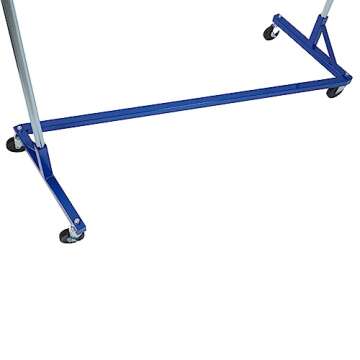 SSWBasics Super Heavy-Duty Single-Rail Clothing Rack (Z-Truck Rolling Rack) - 63"W X 24"D X 66"H (Holds 500lbs) - Sturdy Heavy Duty Clothing Rack Z Truck Garment Rack for Retail, Thrift, Boutique,