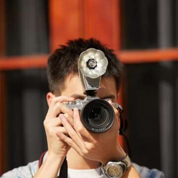 Godox Lux Cadet Retro Camera Flash, Built-in Battery GN10 with 7 Levels Flash Power, 6200K±300K wit...