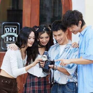 Godox Lux Cadet Retro Camera Flash, Built-in Battery GN10 with 7 Levels Flash Power, 6200K±300K with S1/S2 Optical Control, On Camera Flash for Canon, for Nikon, for Sony, for Fuji, for Olympus Camera