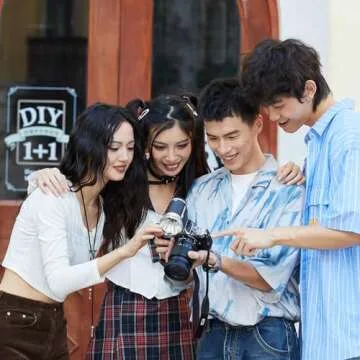 Godox Lux Cadet Retro Camera Flash, Built-in Battery GN10 with 7 Levels Flash Power, 6200K±300K with S1/S2 Optical Control, On Camera Flash for Canon, for Nikon, for Sony, for Fuji, for Olympus Camera