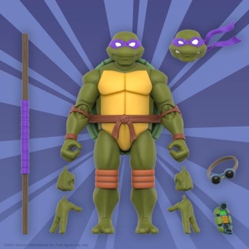 Super7 Donatello TMNT Action Figure for Collectors and Kids
