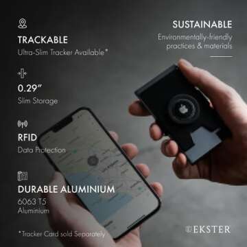 Ekster Aluminum AirTag Wallet for Men | RFID Blocking & Slim Design