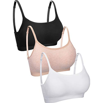 Comfortable 3 Pieces Mini Camisole Bra Set for Everyday and Casual Wear