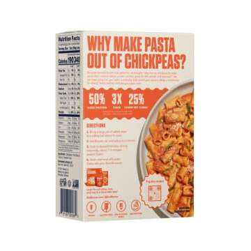 Banza Chickpea Pasta, Rigatoni - Gluten Free Healthy Pasta, High Protein, Lower Carb and Non-GMO - (...