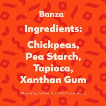Banza Chickpea Pasta, Rigatoni - Gluten Free Healthy Pasta, High Protein, Lower Carb and Non-GMO - (Pack of 6)