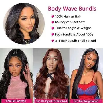 Body Wave Bundles Human Hair for Stunning Styles