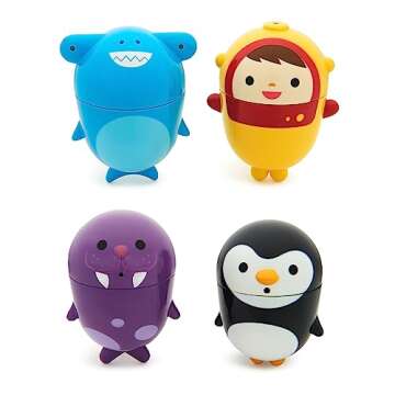 Munchkin® CleanSqueeze™ Mold Free Baby and Toddler Bath Toy Squirts, 4 Piece Set