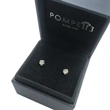 Elegant 1/2Ct Round Diamond Gold Stud Earrings