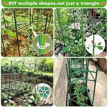 Tetutor 3 Pack Tomato Cages Plant Support Cages for Garden, Assembled Tomato Cages Heavy Duty Tomato Stake, Plant Cage Tomatoes Cages Vegetable Trellis for Pots Climbing Plants 48 inches