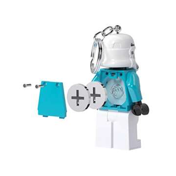 LEGO Star Wars - Large 3 Inch Tall Figure Keychain Light - Stormtrooper Holiday Ugly Sweater (KE174H)