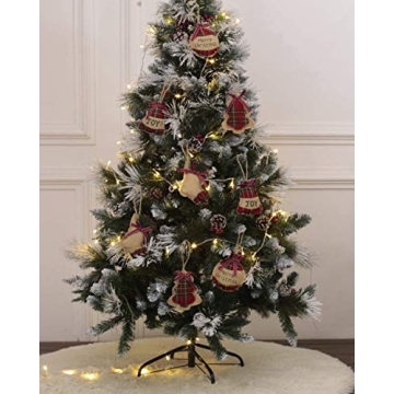 RTWAY Christmas Tree Ornaments Set of 8 Holiday Decor