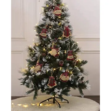 RTWAY Christmas Tree Ornaments Set of 8 Holiday Decor