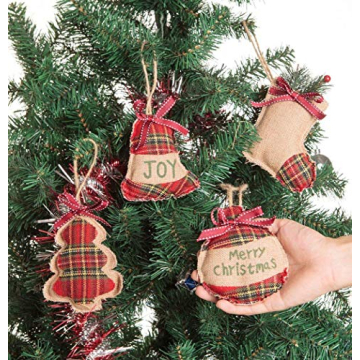 RTWAY Christmas Tree Ornaments Set of 8 Holiday Decor